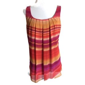 Spense Multicolor Sleeveless‎ Tunic Top Sz M